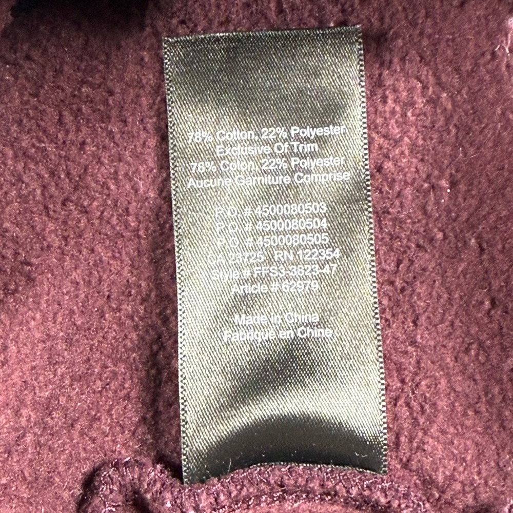 Tna Aritzia Colorblock Sweatshirt Size S Purple White Burgundy Crewneck Fleece - Picture 12 of 12